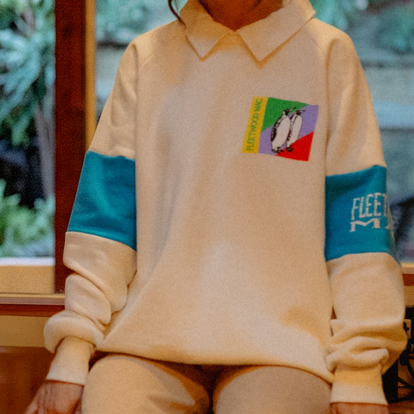 Duo Penguin Collared Crewneck